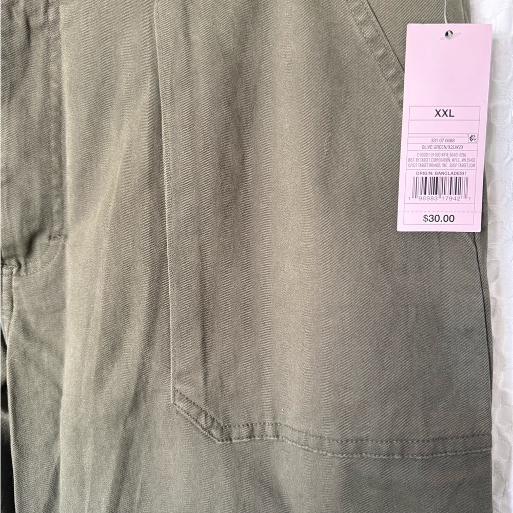 Wild Fable Olive Green Cargo Pants High Rise Utility XXL - Picture 4 of 5